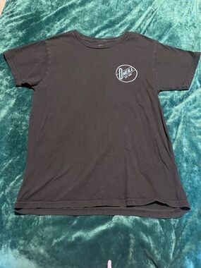 O'Neill Black Short-Sleeve Logo Tee with Light Blue Emblem